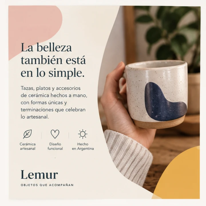 Lemur: cerámica artesanal y diseño funcional