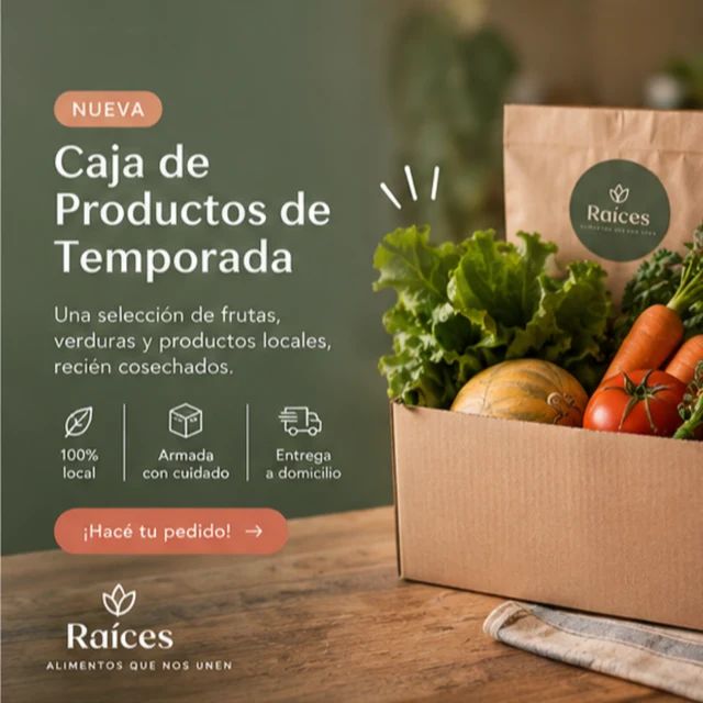 Raíces: caja de productos de temporada